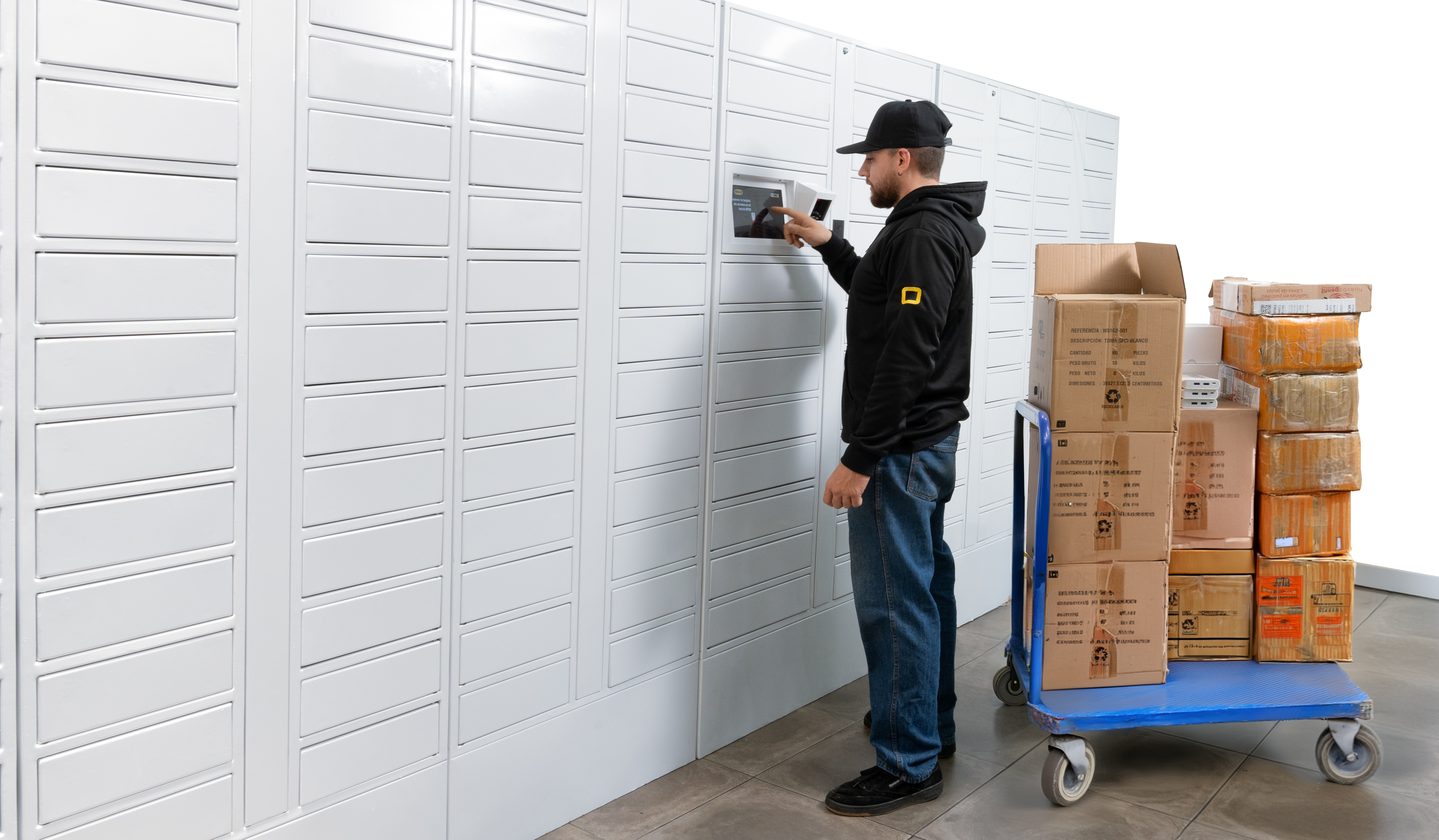 Fondo de casilleros inteligentes